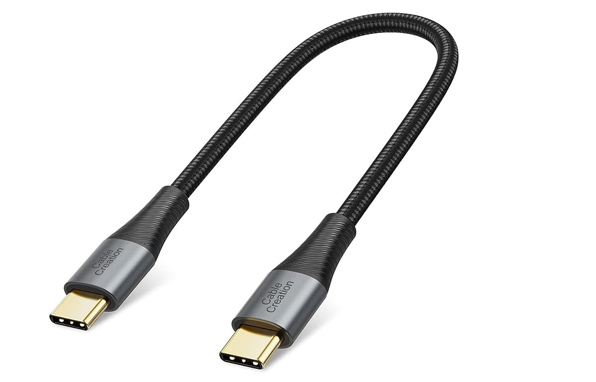 CableCreation Short USB-C to USB-C Cable – Best short USB-C cable for iPhone and iPad