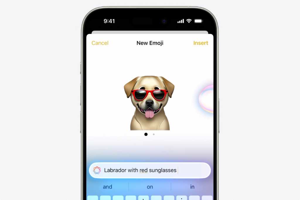 Apples nya Genmoji – en Labrador med solglasögon