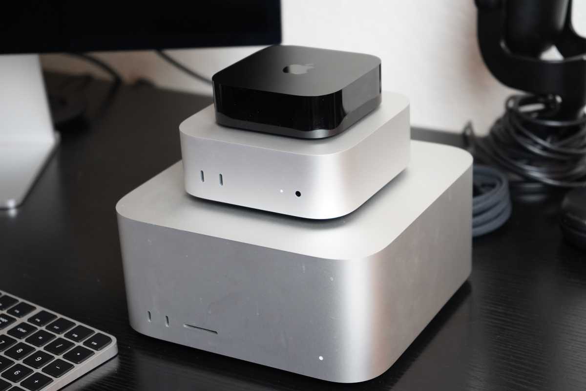 M4 Mac mini size comparison