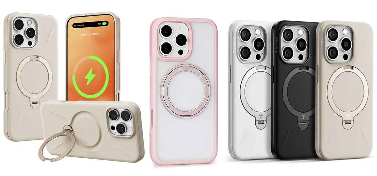 Torras Ostand 360° Spin Fusion Case for iPhone 16